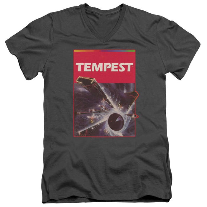 Atari - Tempest Box Art V-Neck T-Shirt