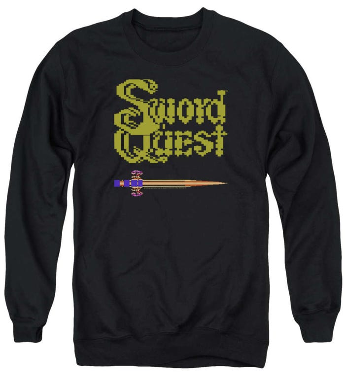 Atari 8 Bit Sword Quest Sweatshirt