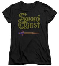 Atari 8 Bit Sword Quest Womens T-Shirt