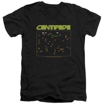 Atari Centipede Screen V-Neck T-Shirt