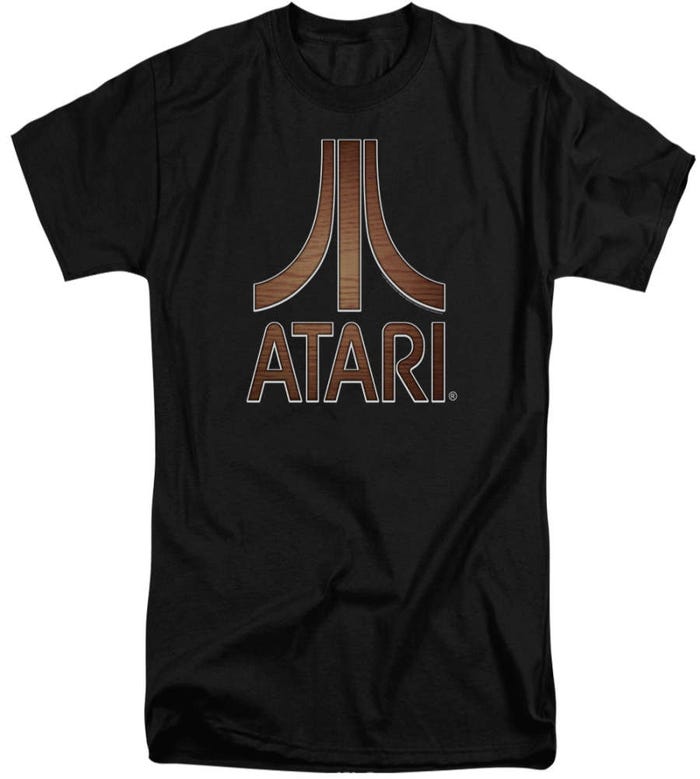 Atari Classic Wood Emblem Tall T-Shirt