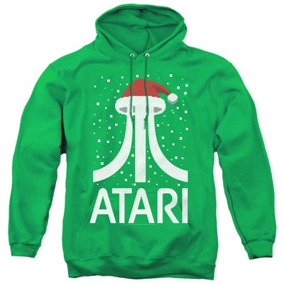 Atari Pixel Santa Hat Hoodie