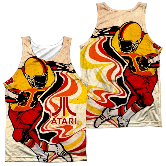 Atari Football Retro Game Front & Back Sublimation Tank Top