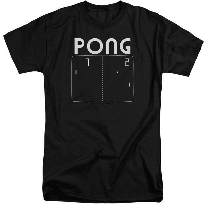 Atari Pong Screen Tall T-Shirt