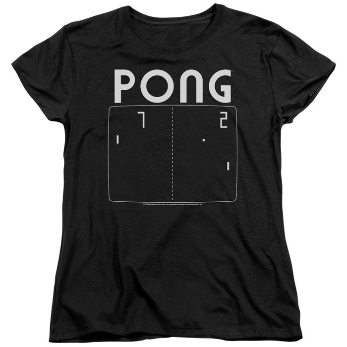 Atari Pong Screen Womens T-Shirt