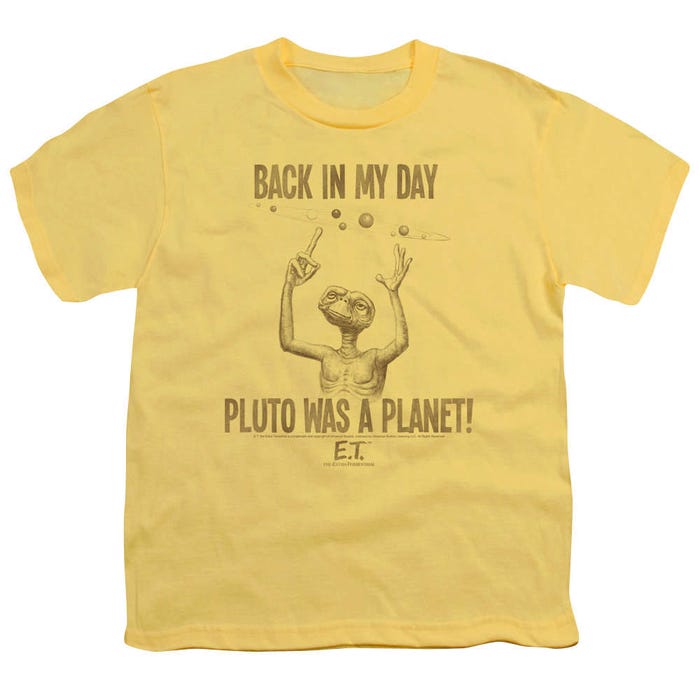 Back In My Day Pluto Was A Planet E.T. Extra-Terrestrial Kids T-Shirt