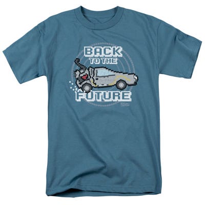 Back to the Future 8 Bit Future Delorean T-Shirt