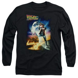 Back to the Future Classic Movie Poster Long Sleeve Shirt