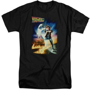 Back to the Future Classic Movie Poster Tall T-Shirt