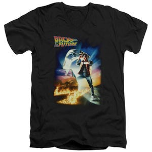 Back to the Future Classic Movie Poster V-Neck T-Shirt