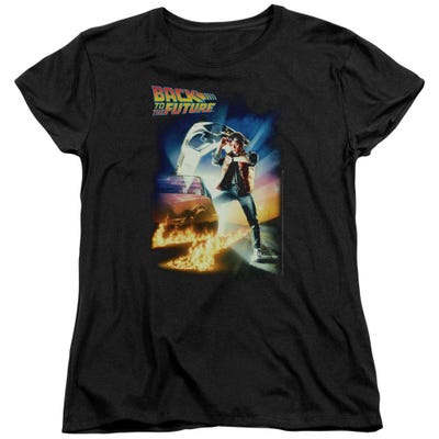 Back to the Future Classic Movie Poster Womens T-Shirt