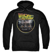 Back to the Future Delorean Time Machine Back View Logo Hoodie