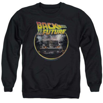 Back to the Future Delorean Time Machine Back View Logo Sweatshirt