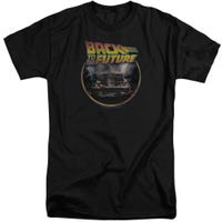 Back to the Future Delorean Time Machine Back View Logo Tall T-Shirt