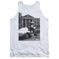 Back to the Future Einstein and Delorean Photo Tank Top