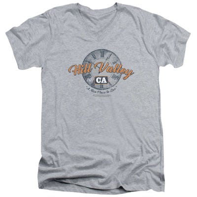 Back To The Future Hill Valley, CA V-Neck T-Shirt