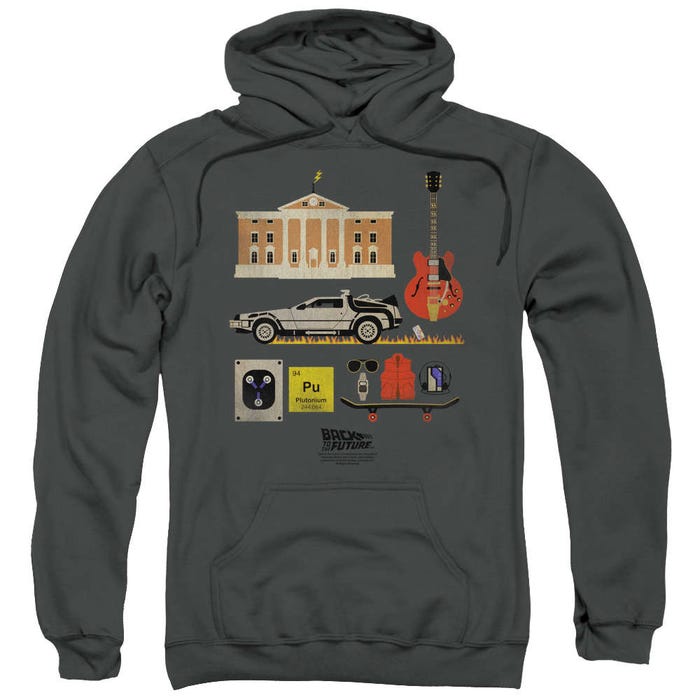 Back to the Future Items Mash UP Hoodie