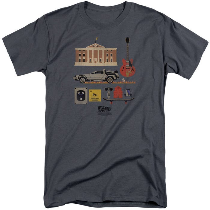Back to the Future Items Mash UP Tall T-Shirt