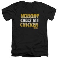 Back to the Future Nobody Calls Me Chicken V-Neck T-Shirt