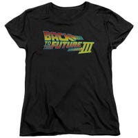 Back to the Future Part 3 Classic Logo Womens T-Shirt