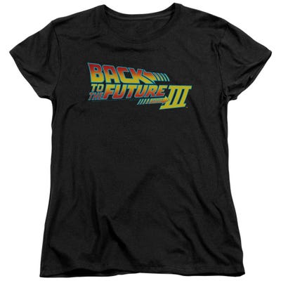 Back to the Future Part 3 Classic Logo Womens T-Shirt
