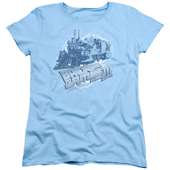 Back to the Future Time Train Womens T-Shirt