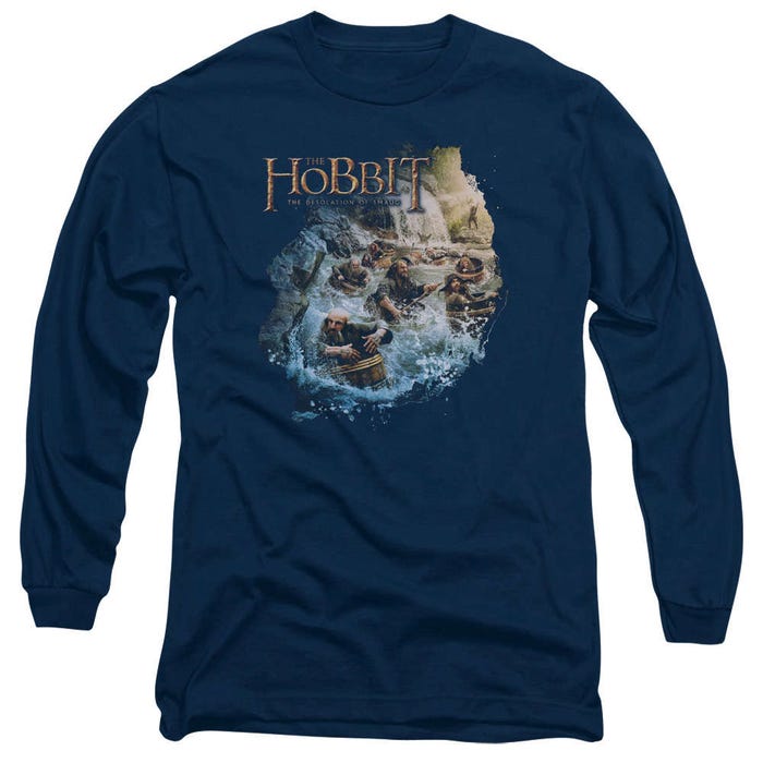 Barreling Down The Hobbit Long Sleeve Shirt