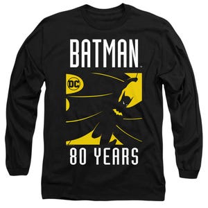 Batman 80 Year Silhouette Long Sleeve Shirt