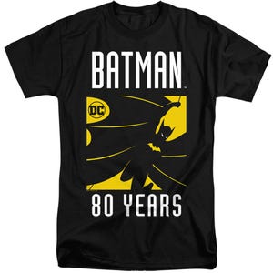 Batman 80 Year Silhouette Tall T-Shirt