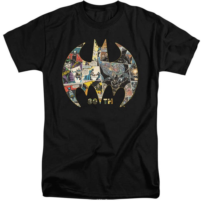 Batman 80th Shield Tall T-Shirt