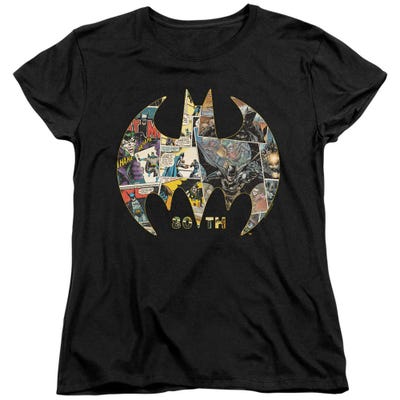 Batman 80th Shield Womens T-Shirt