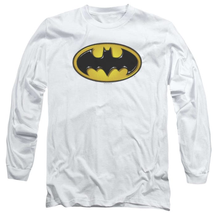 Batman Airbrush Bat Symbol Long Sleeve Shirt