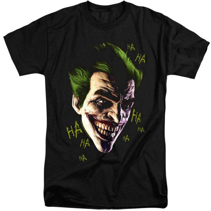 Batman Arkham Origins Joker Grim Tall T-Shirt