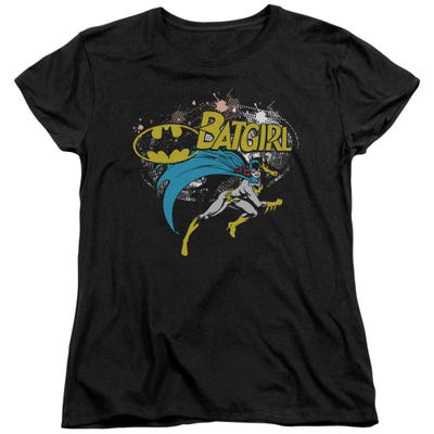 Batman Bat Girl Halftone Womens T-Shirt