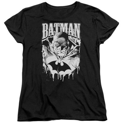 Batman Bat Metal Womens T-Shirt