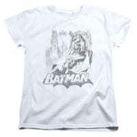Batman Bat Sketch Womens T-Shirt