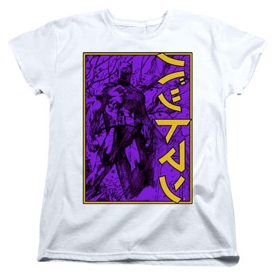 Batman Big Framed Kanji Womens T-Shirt
