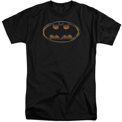 Batman Black & Gold Embossed Tall T-Shirt