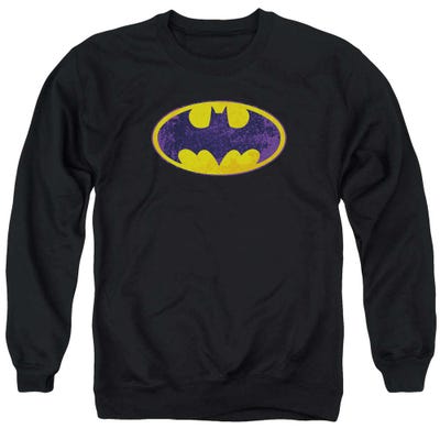 Batman Bm Neon Distress Logo Sweatshirt