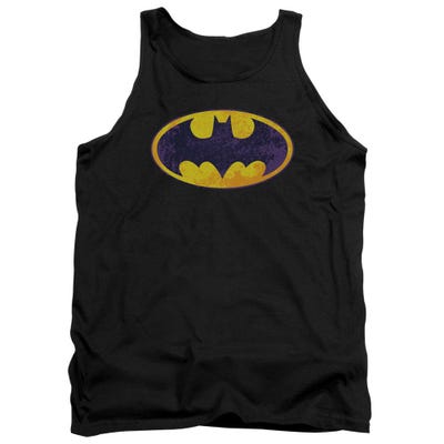 Batman Bm Neon Distress Logo Tank Top