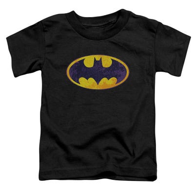 Batman Bm Neon Distress Logo Toddler T-Shirt