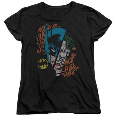 Batman Broken Visage Womens T-Shirt