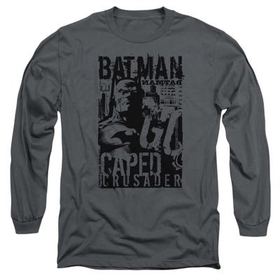 Batman Caped Crusader Vintage Long Sleeve Shirt