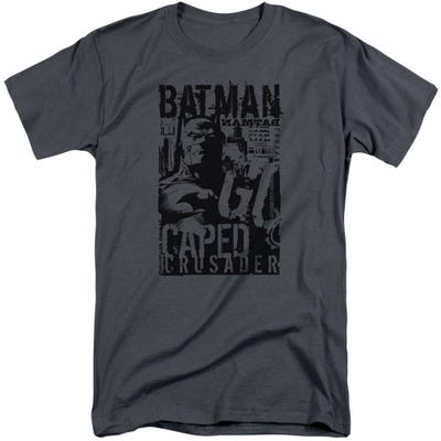 Batman Caped Crusader Vintage Tall T-Shirt