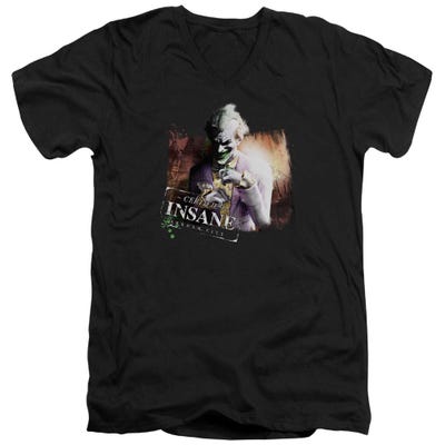 Batman Certified Insane Joker V-Neck T-Shirt