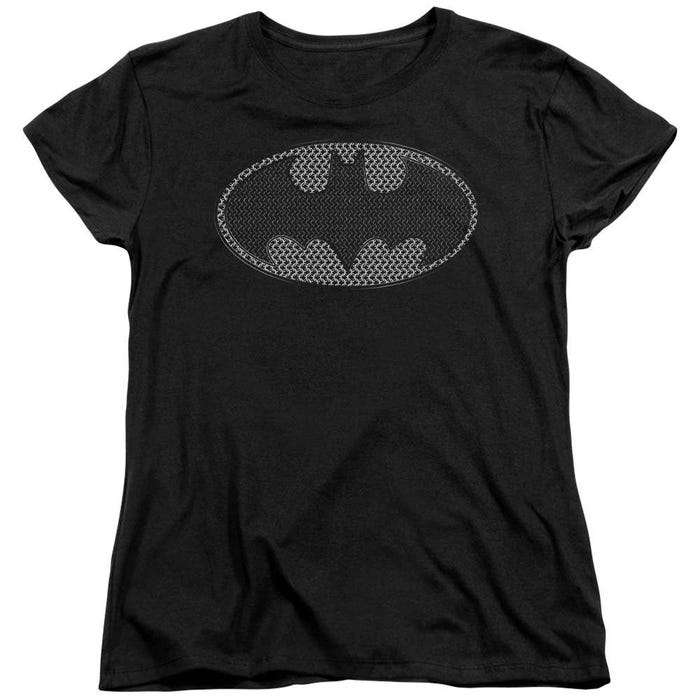 Batman Chainmail Shield Womens T-Shirt