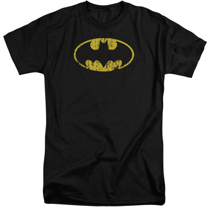 Batman Classic Logo Distressed Tall T-Shirt