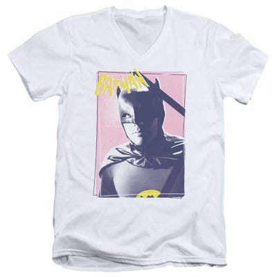 Batman Classic TV Wayne 80's V-Neck T-Shirt