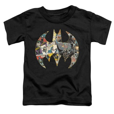 Batman Collage Shield Toddler T-Shirt