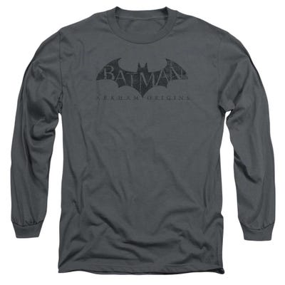 Batman Crackle Logo Long Sleeve Shirt